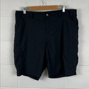 Duluth Trading women’s plus black dry on the fly 10” shorts outdoor size 18